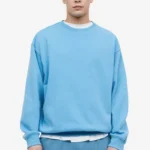 Loose Fit Polo Shirt - Light Blue
